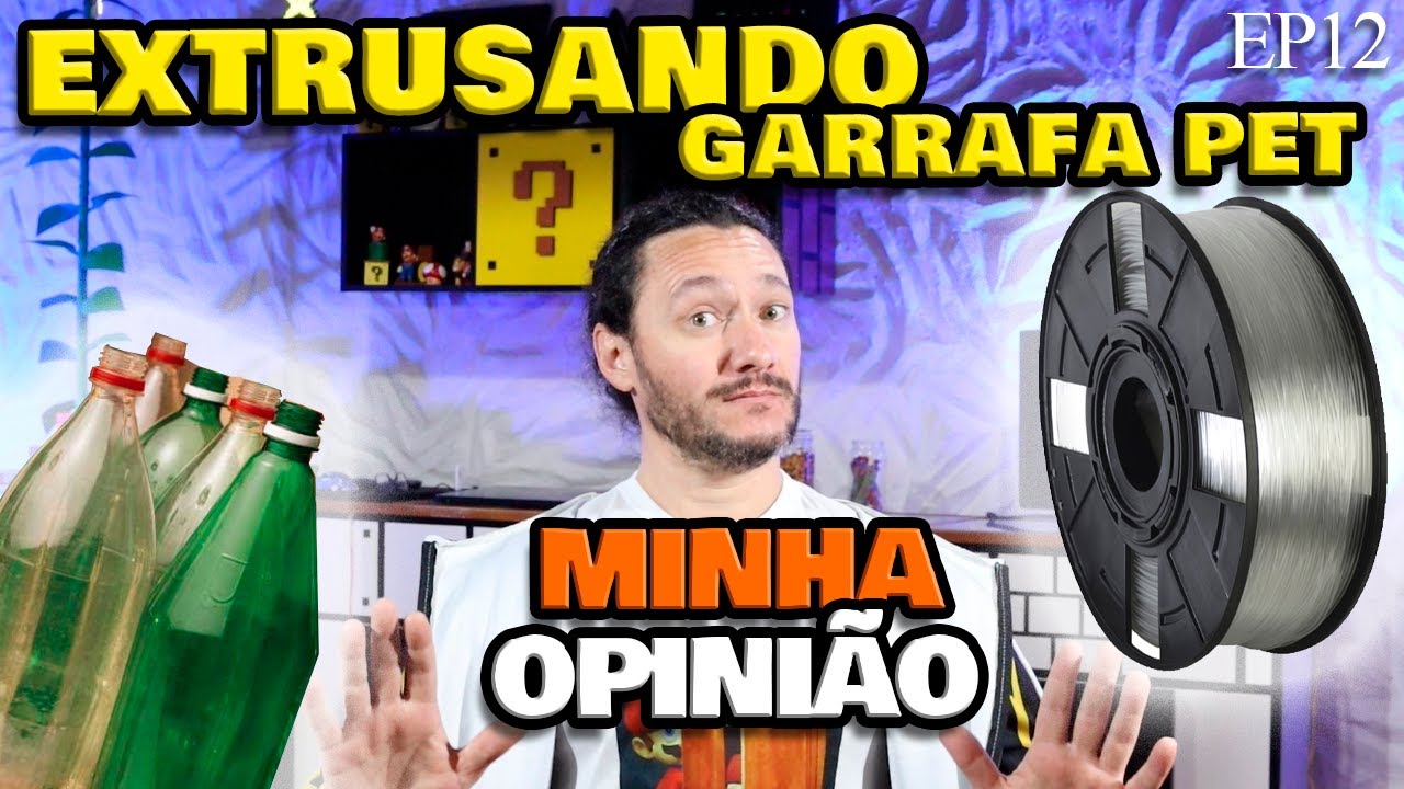 FAÇA SUA EXTRUSORA DE FILAMENTOS - EXTRUSANDO GARRAFA PET, MINHA OPINIÃO! 