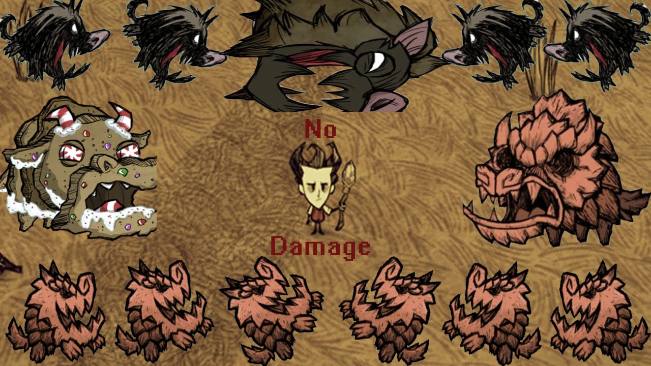 DST Minibosses No Damage (Varg Edition)