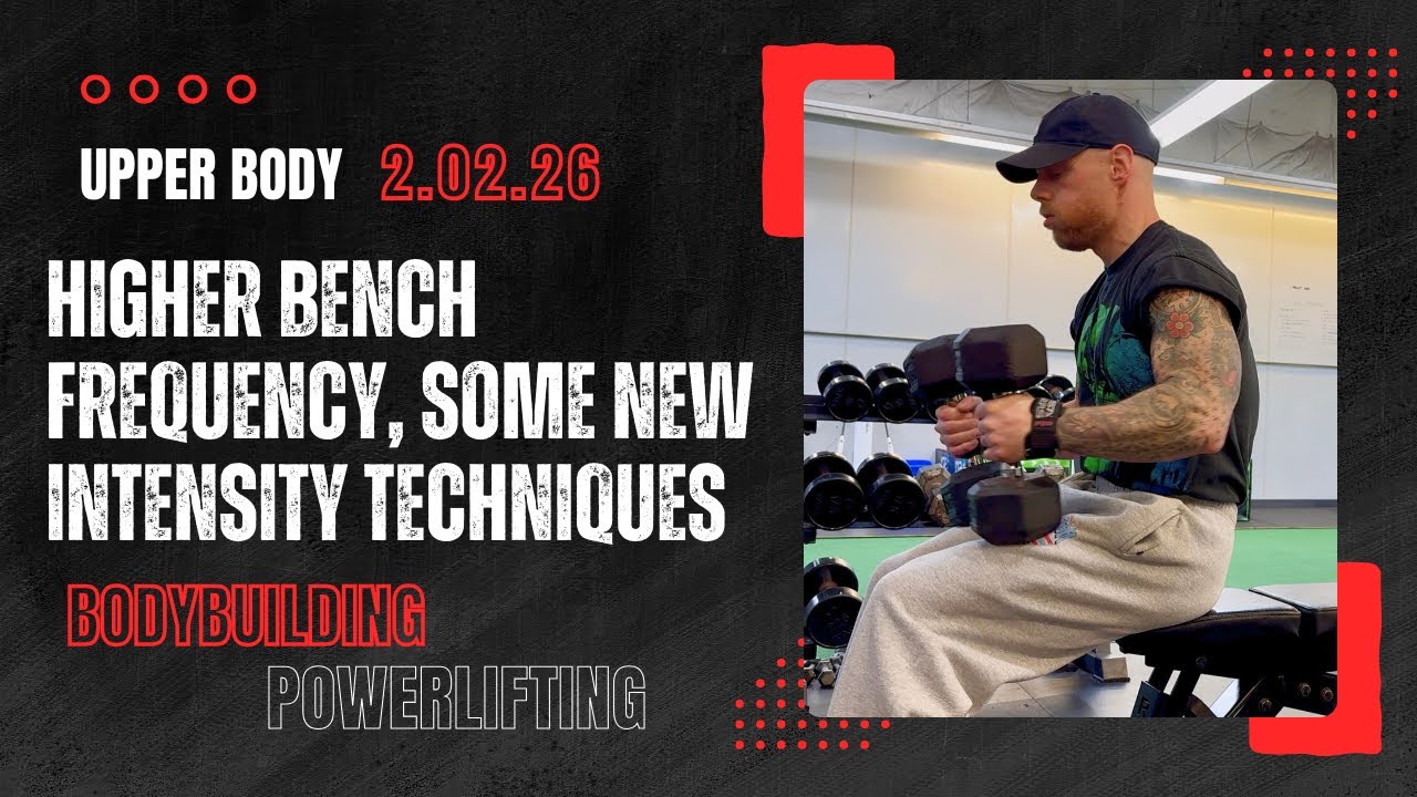 02.02.26 Upper Body: Lots of Bench Press, Increases on Curls (rehab), Triceps, Lats