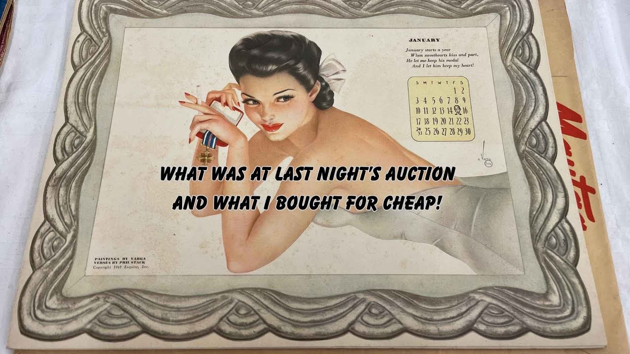What Was at Last Night's Auction, What I Bought