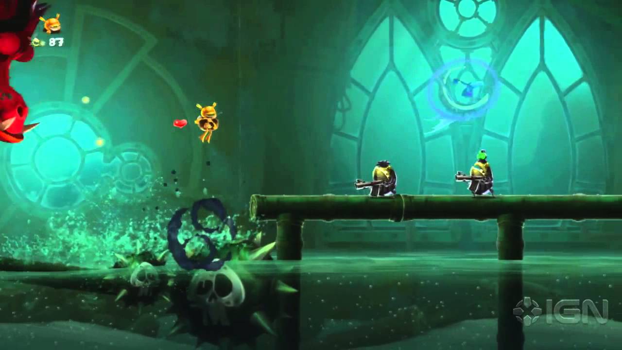 Rayman Legends Walkthrough: 20,000 Lums Under the Sea - There's Always a Bigger Fish