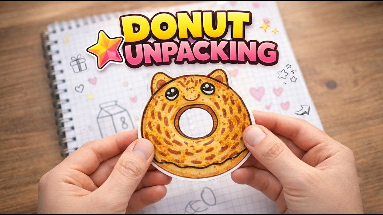 Paper Bag Unboxing - Donut Collection| Handmade Stickers