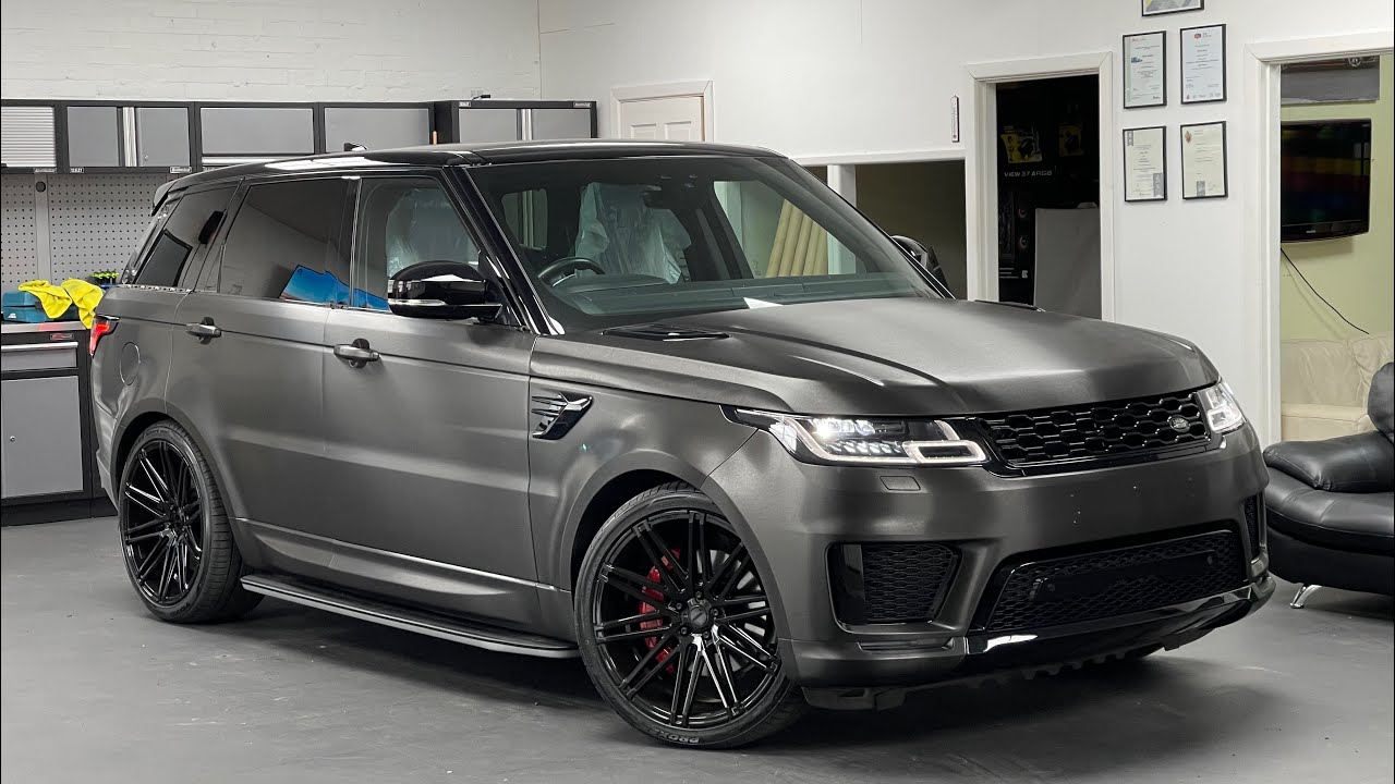 Range Rover Sport Brushed Aluminium Black Wrap