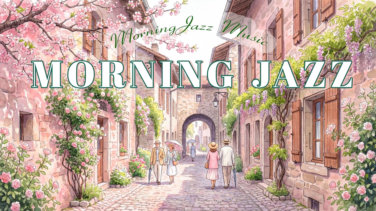 Spring Romance Movie Jazz 2026 🌸 Morning Coffee Vibes in Beautiful France for Focus & Relax