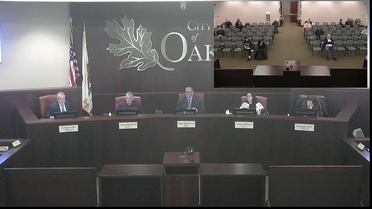 Regular Meeting of the Oakley City Council January 27, 2026