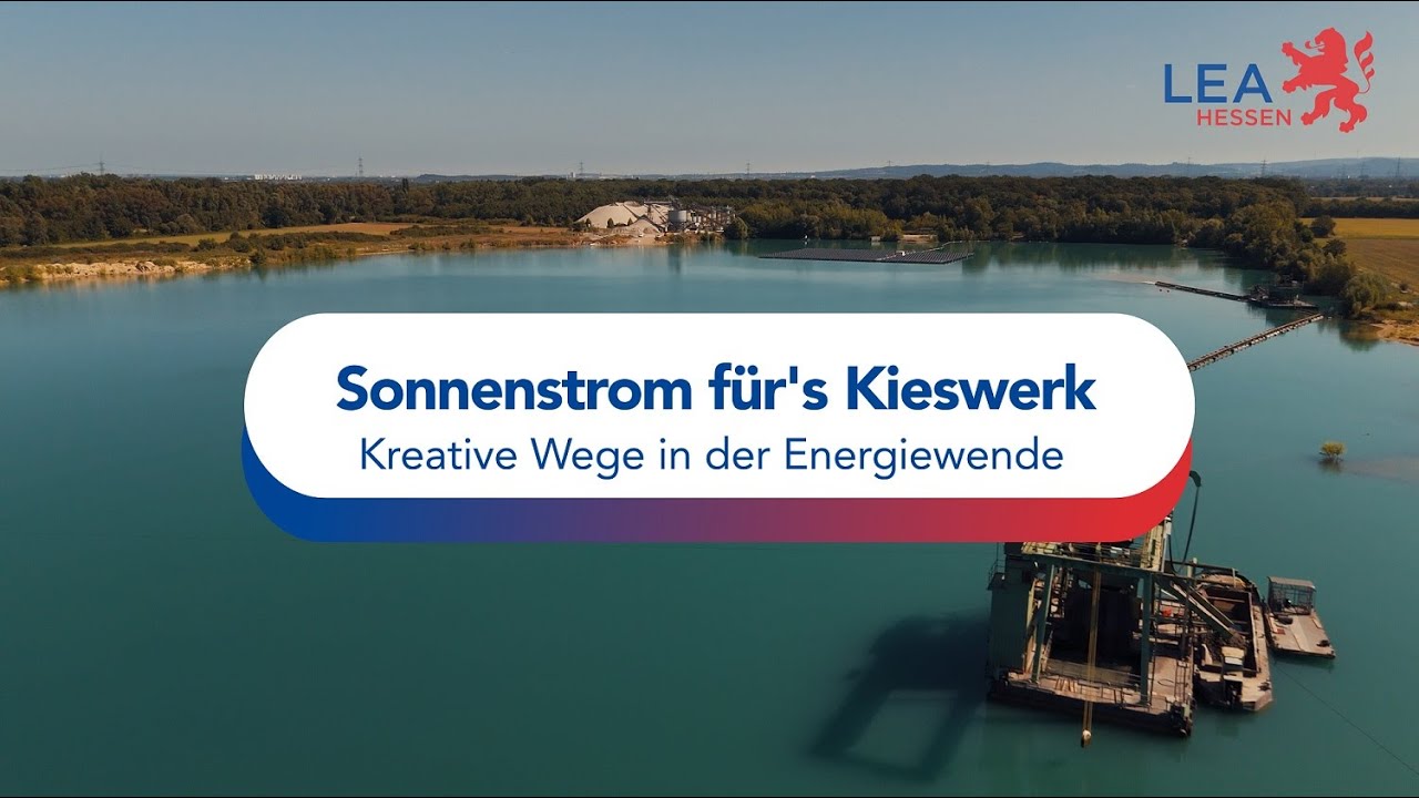 Sonnenstrom für's Kieswerk -Kreative Wege in der Energiewende