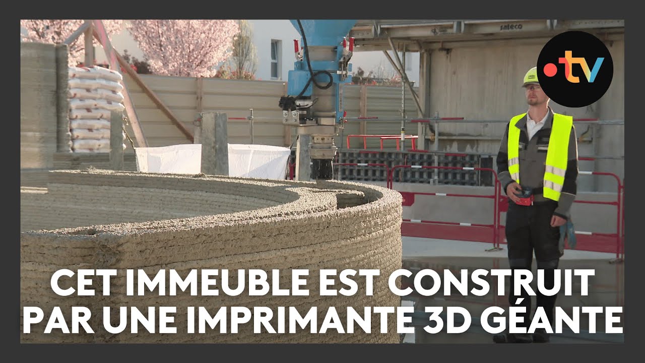 Cet immeuble est construit par une imprimante 3D géante