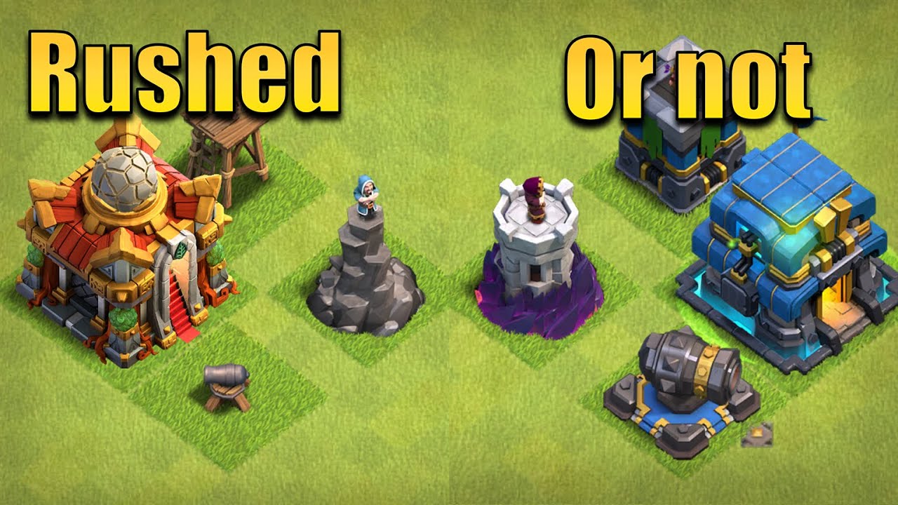 Clash of clan. Should you rush? I tried for 100 days.