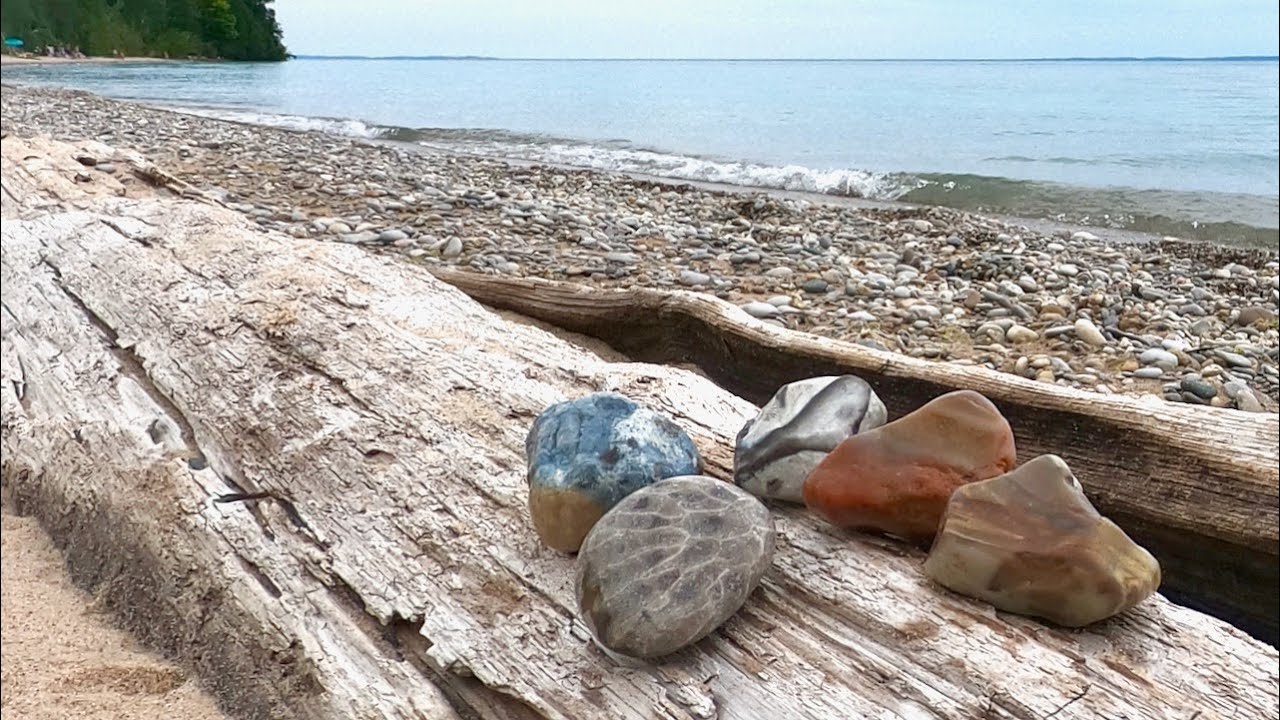 Rock Hunting Lake Michigan Near Northport