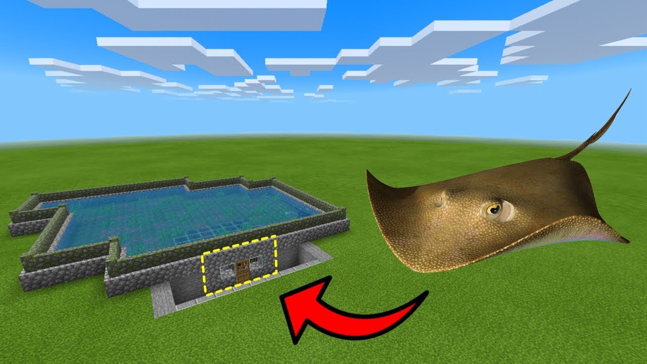 How To LIVE INSIDE a STINGRAY FARM in Minecraft PE