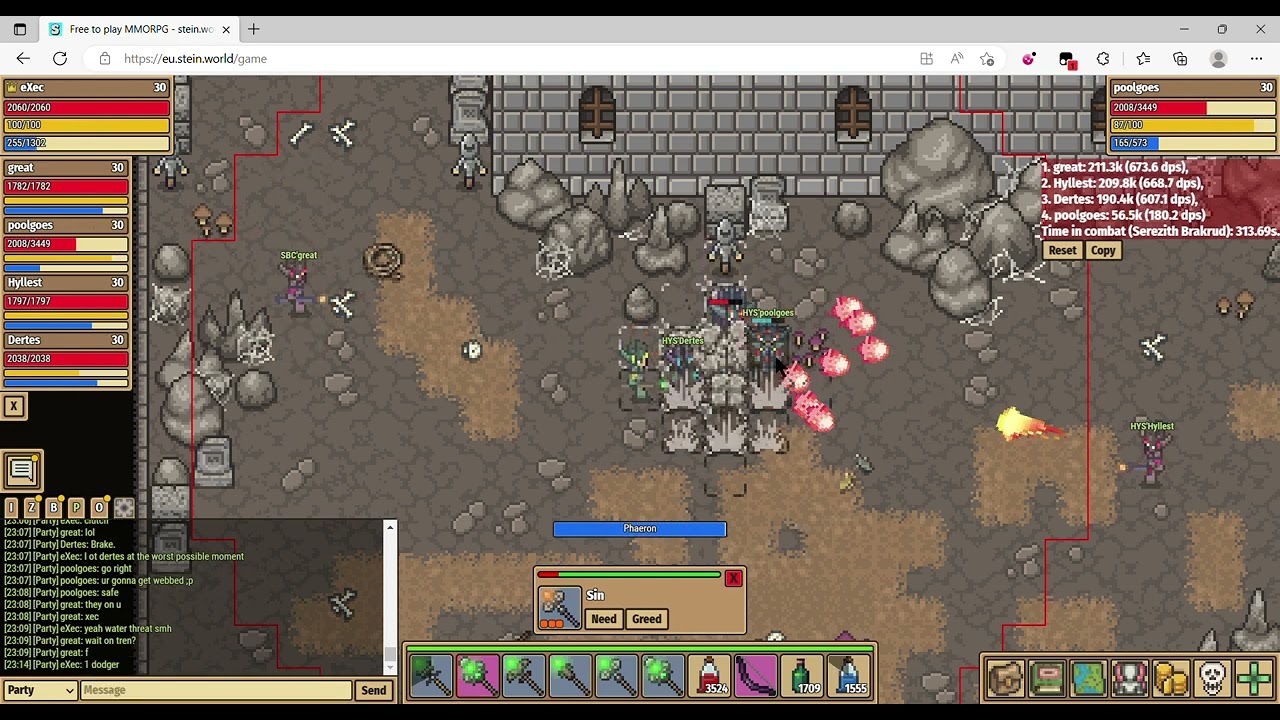 Stein.world BK Triple Boss Stack Healer's Perspective