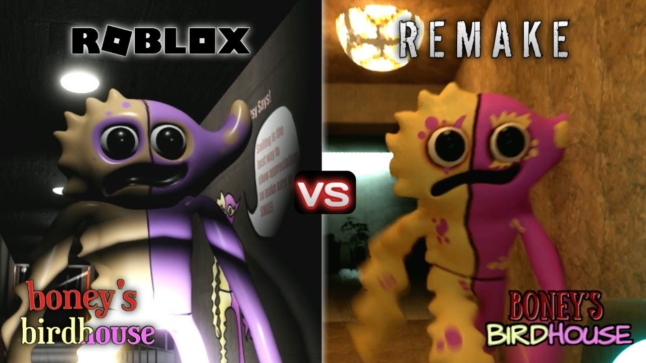 BONEY'S BIRDHOUSE ROBLOX vs REMAKE - Full Gameplay Comparison (Banban Fangame)