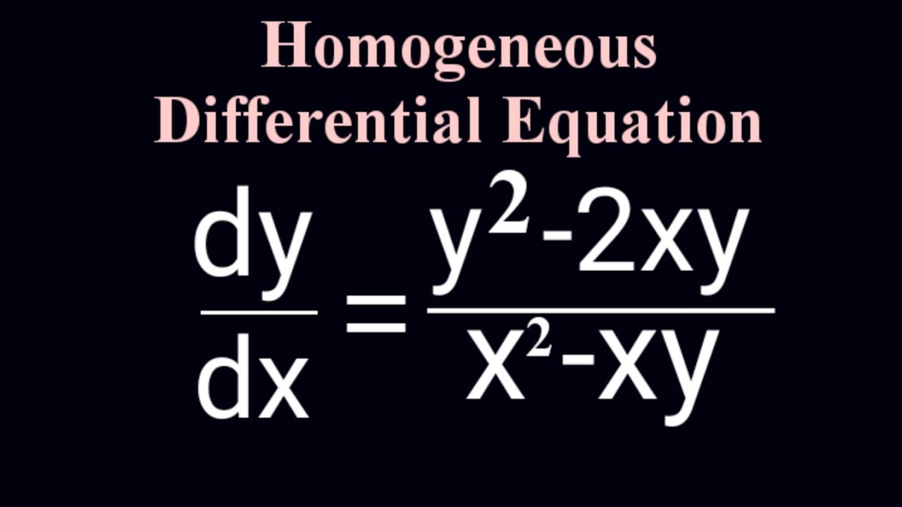 dy/dx=y^2-2xy/x^2-xy #DifferentialEquations L484 @MathsPulseChinnaiahKalpana