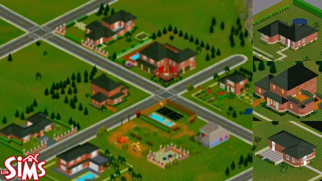 I painted all the houses in the neighborhood the same color in The Sims 1