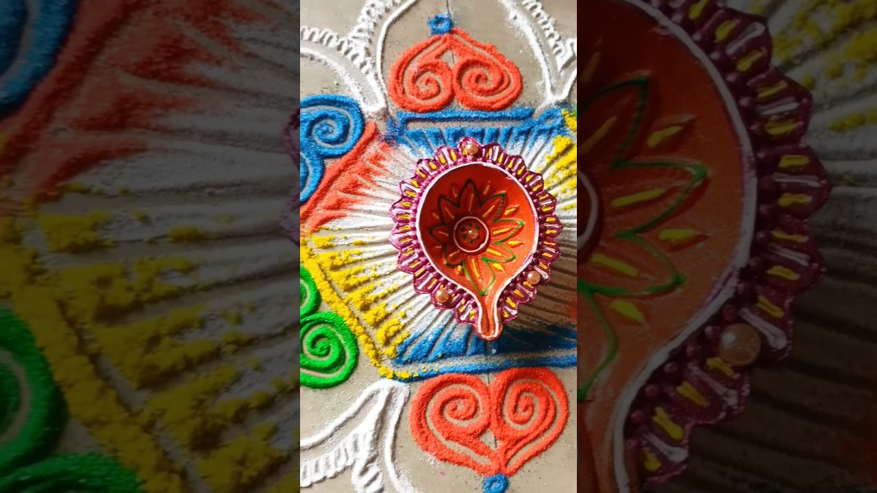 Margazhi month special rangoli - #shorts #trendingshorts #youtubeshorts