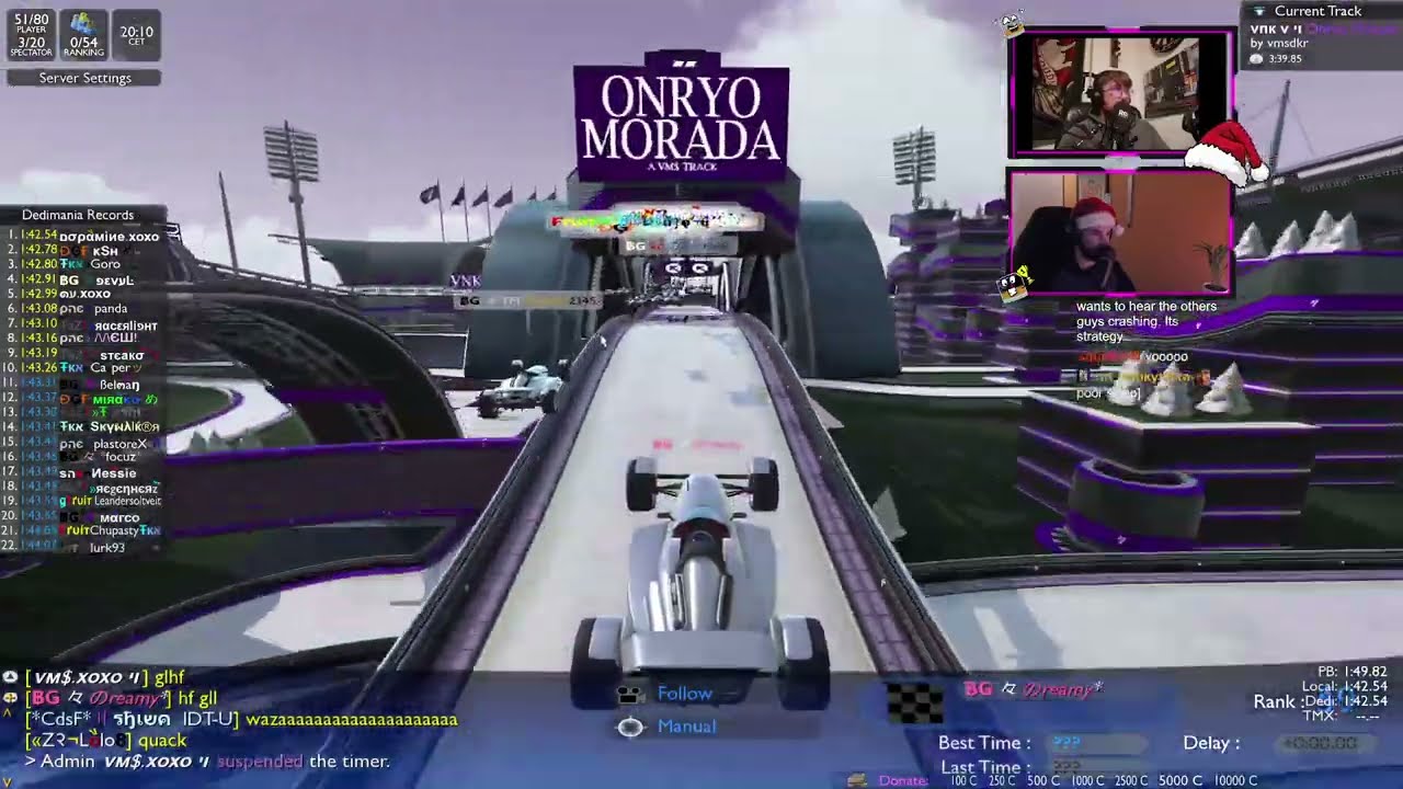 🟣🟣 VNK V - ONRYO MORADA | DUOCAST WITH STEAKO | TRACKMANIA NASCAR KO | €500 PRIZEPOOL | TMNF
