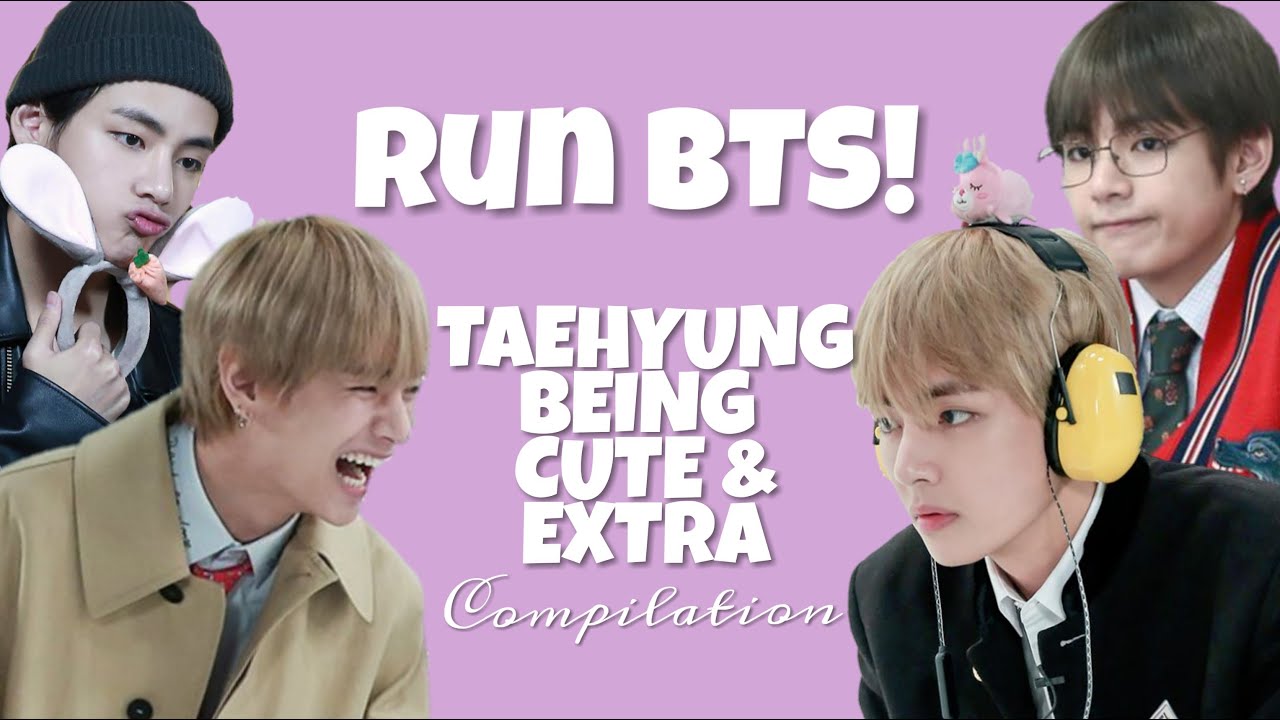 [RUN BTS 2018] taehyung being cute & extra compilation