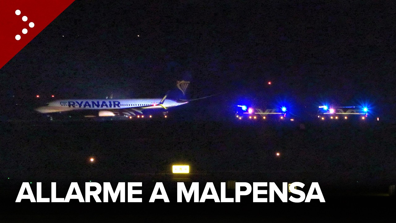 Atterraggio d'emergenza a Malpensa per un aereo Ryanair da Catania con problemi al carrello