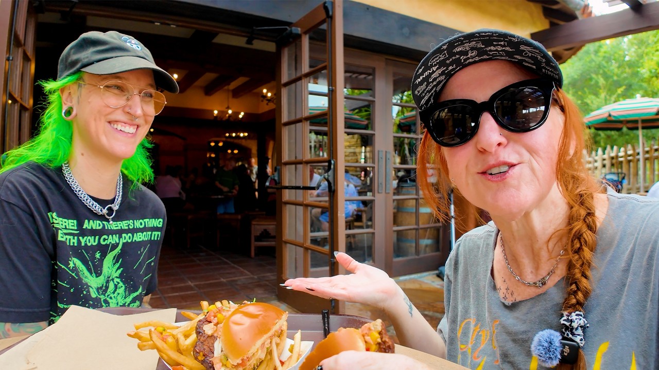 She's a HOT MESS! (Trying the Southwest Black Bean Burger at Pecos Bill in Disney's Magic Kingdom)