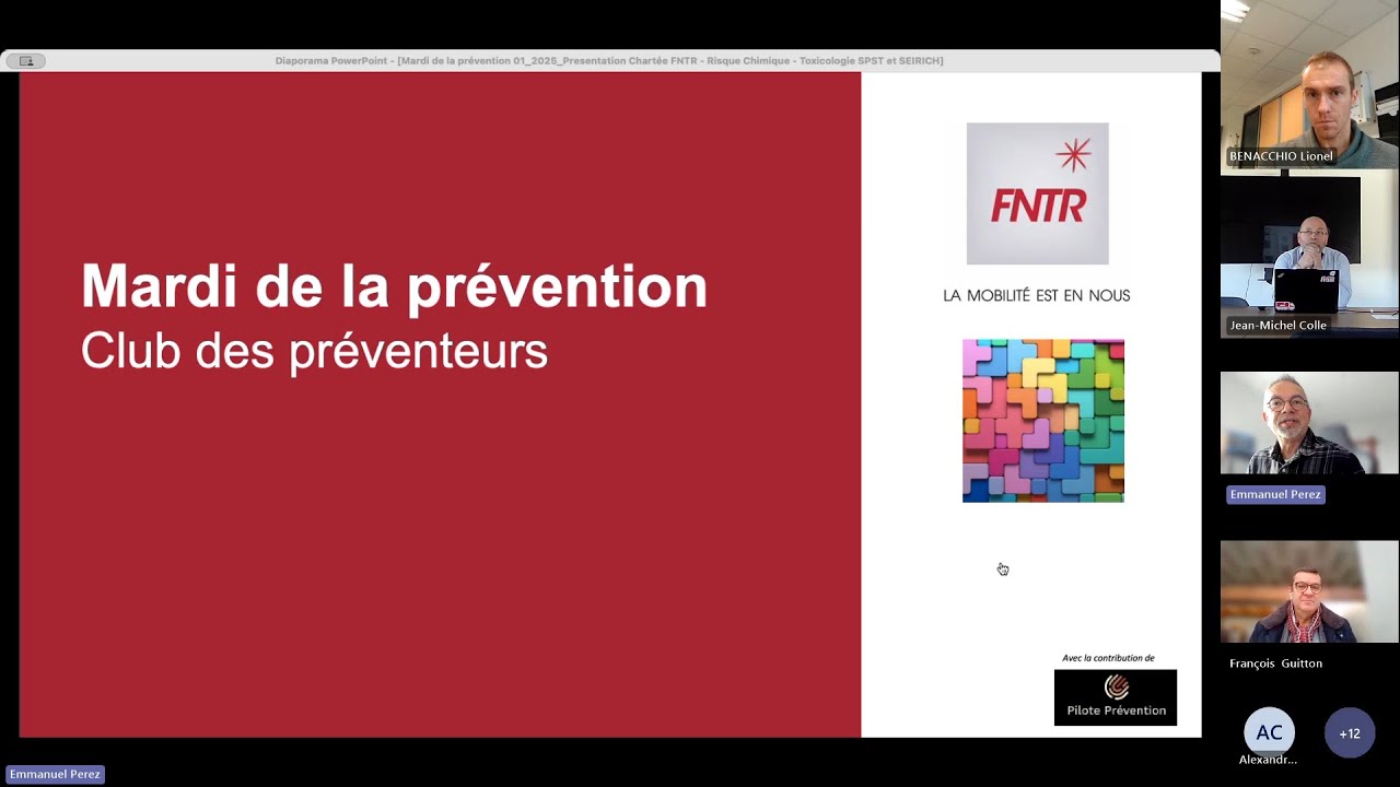 Club des préventeurs 13 : risque Chimique l’analyse toxicologique du SPST et l’outil gratuit SEIRI