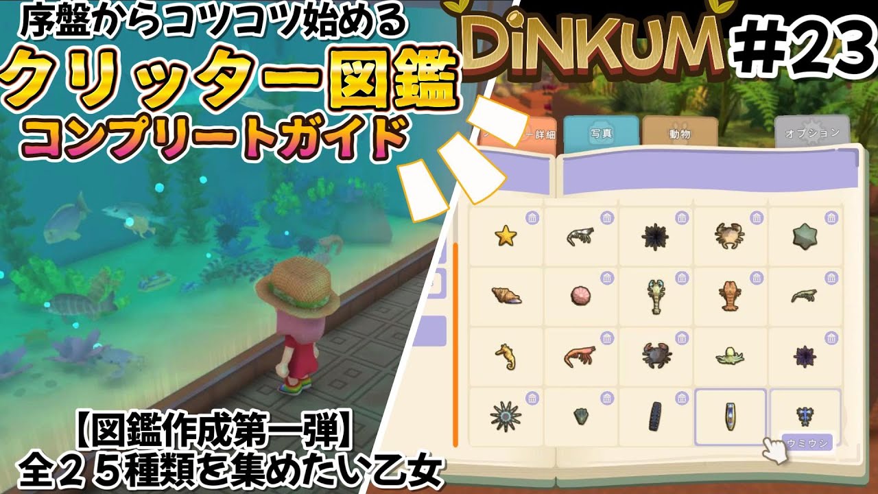 ちむあびの島開拓生活！図鑑コンプ第一弾：クリッター編【DINKUM ディンカム】#23