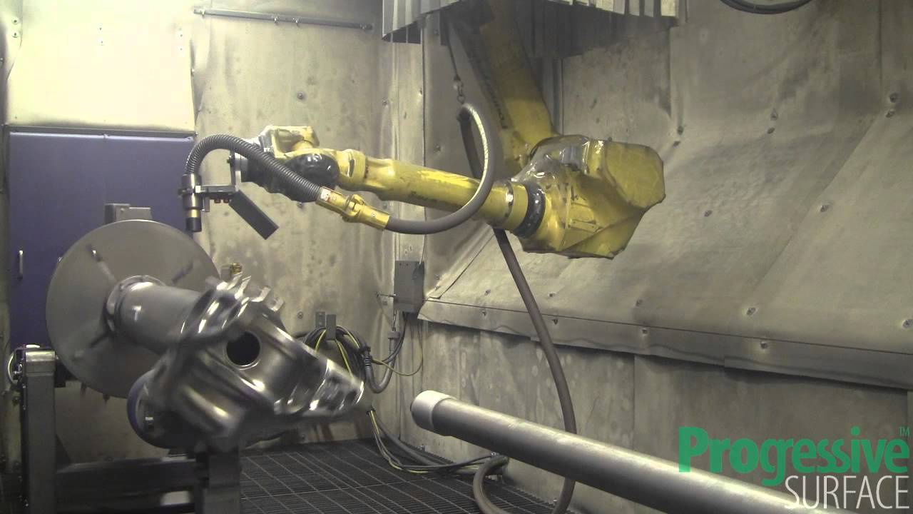 Aircraft Landing Gear Shot Peen - Progressive Surface
