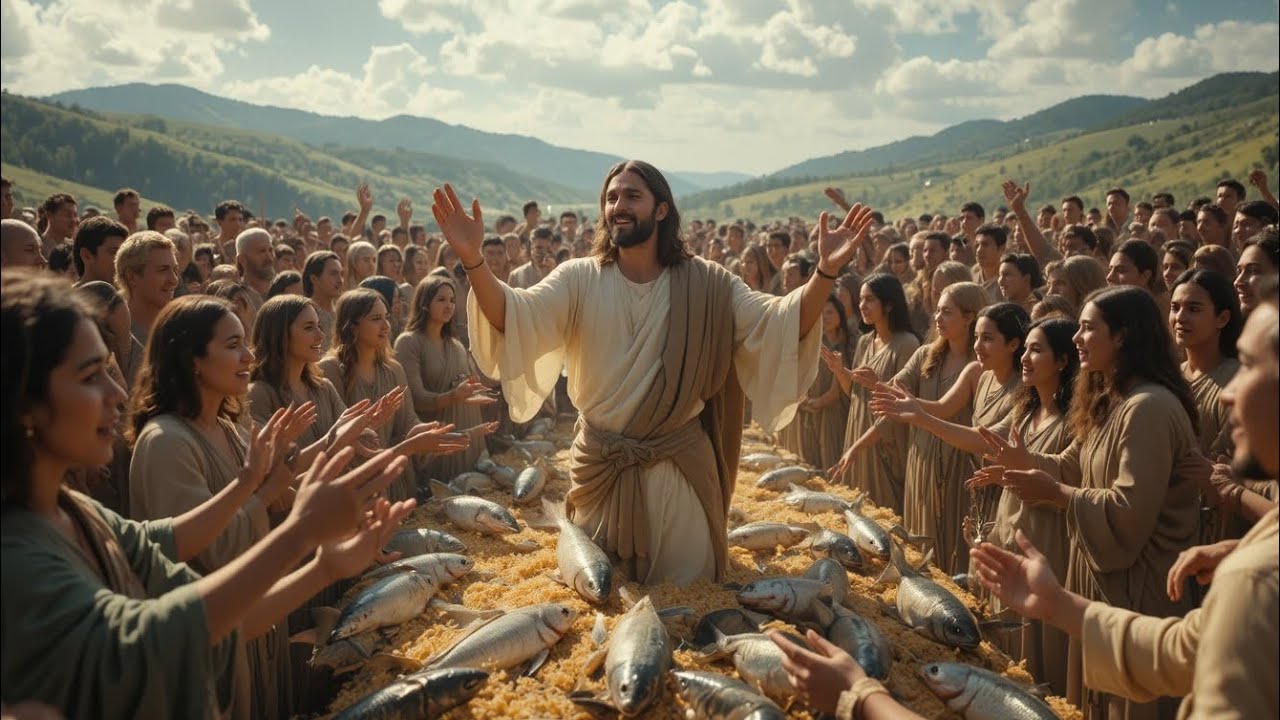 A MULTIPLICAÇÃO DE PÃES E PEIXES - MATEUS 13.21