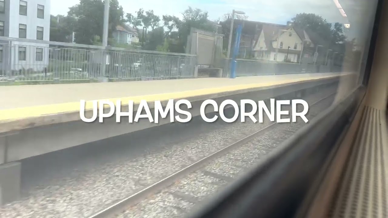 Riding MBTA commuter rail fairmount line from south station to readville