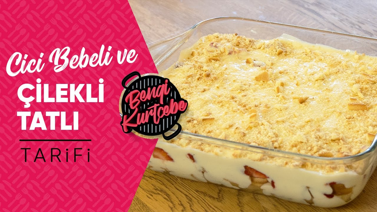 Cici Bebeli Çilekli Tatlı Tarifi | Instagram'da Çok Sevilen Tarif