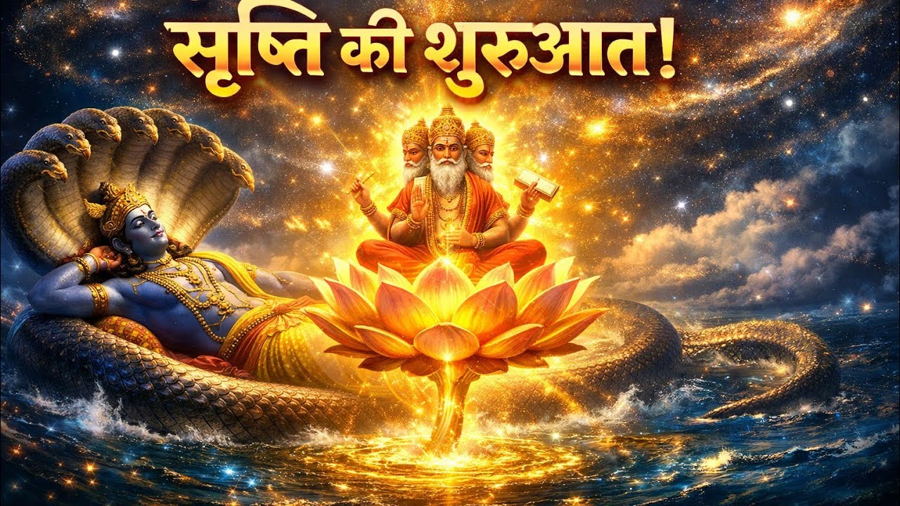 “कैसे हुई सृष्टि की शुरुआत? जानिए विष्णु और ब्रह्मा की अद्भुत कहानी” | Indian Mythology | Story 