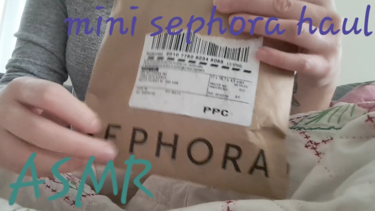 ASMR | Mini Sephora Haul | Tapping & Scratching | Fast ASMR | No Talking