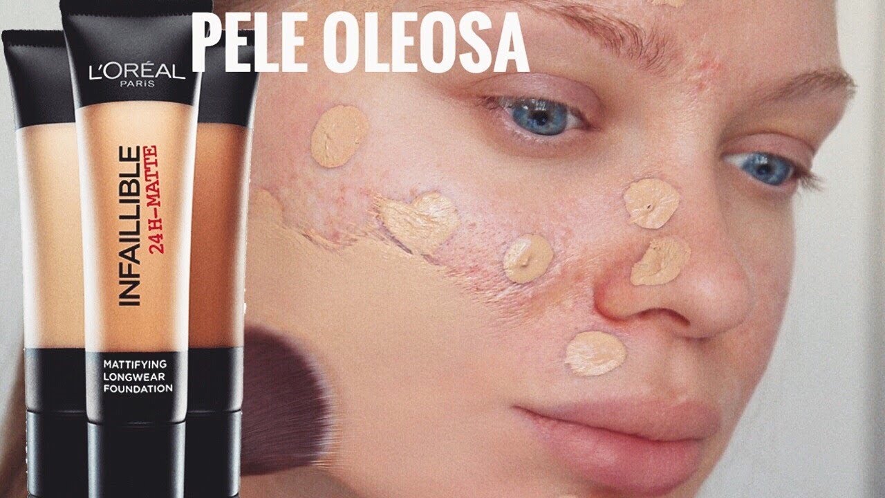 Teste de base Infallible Matte 24H da L'Oréal | Pele Oleosa | Daria Dasha