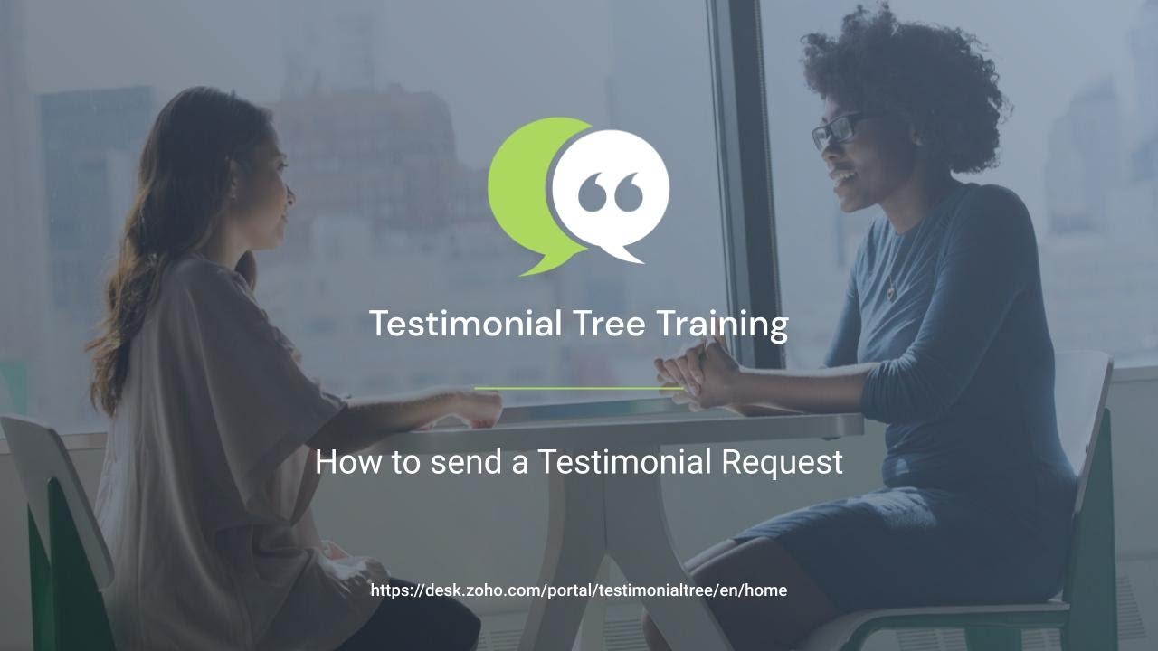 How to send a Testimonial Tree Testimonial Request