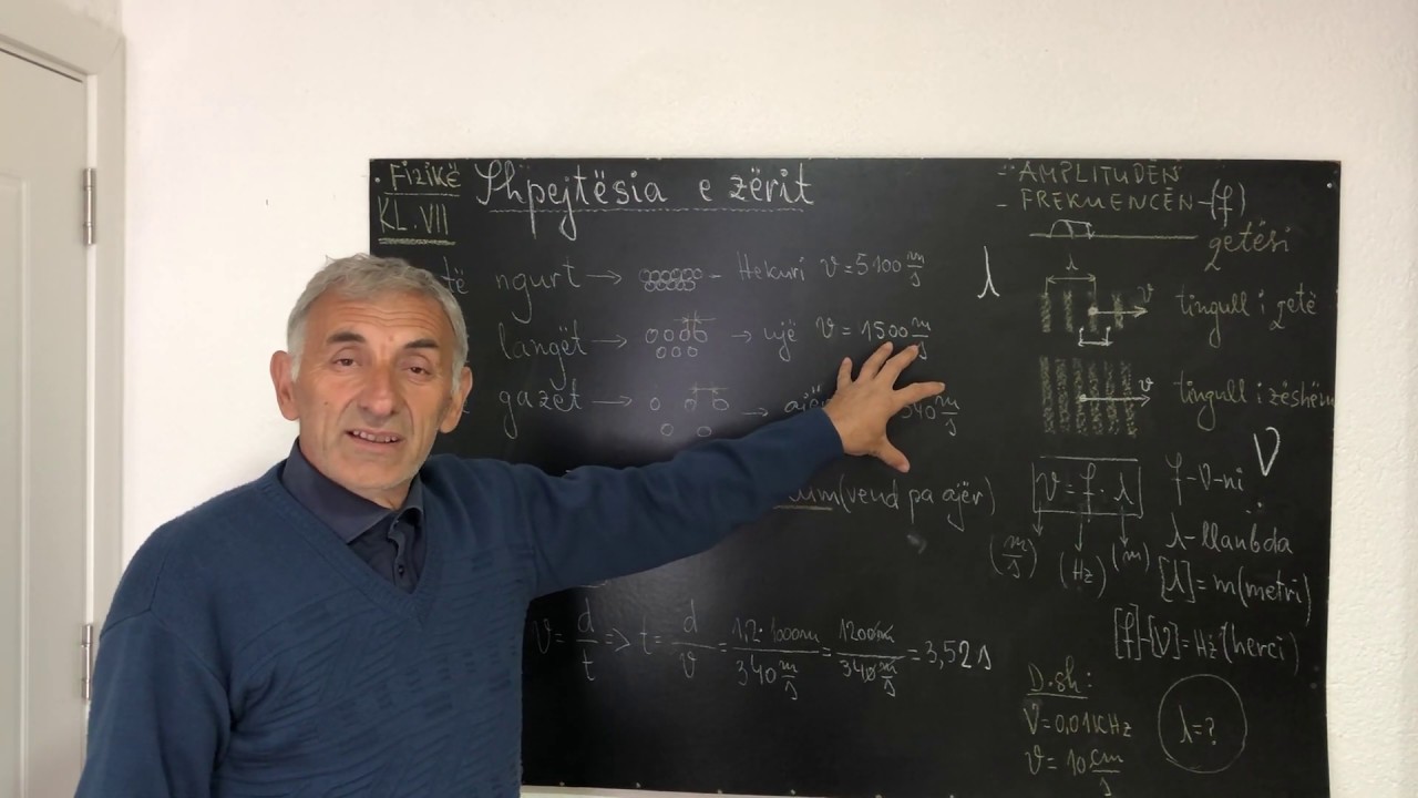 Fizikë - Klasa e 7-të - Shpejtësia e zërit - Prof.Muzli Murtezaj