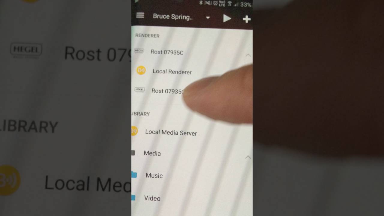 Playing TIDAL and more to Hegel - using Android