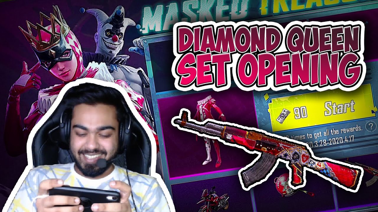 DIAMOND QUEEN SET OPENING || AKM SKIN IS LOVE || PUBG MOBILE ||
