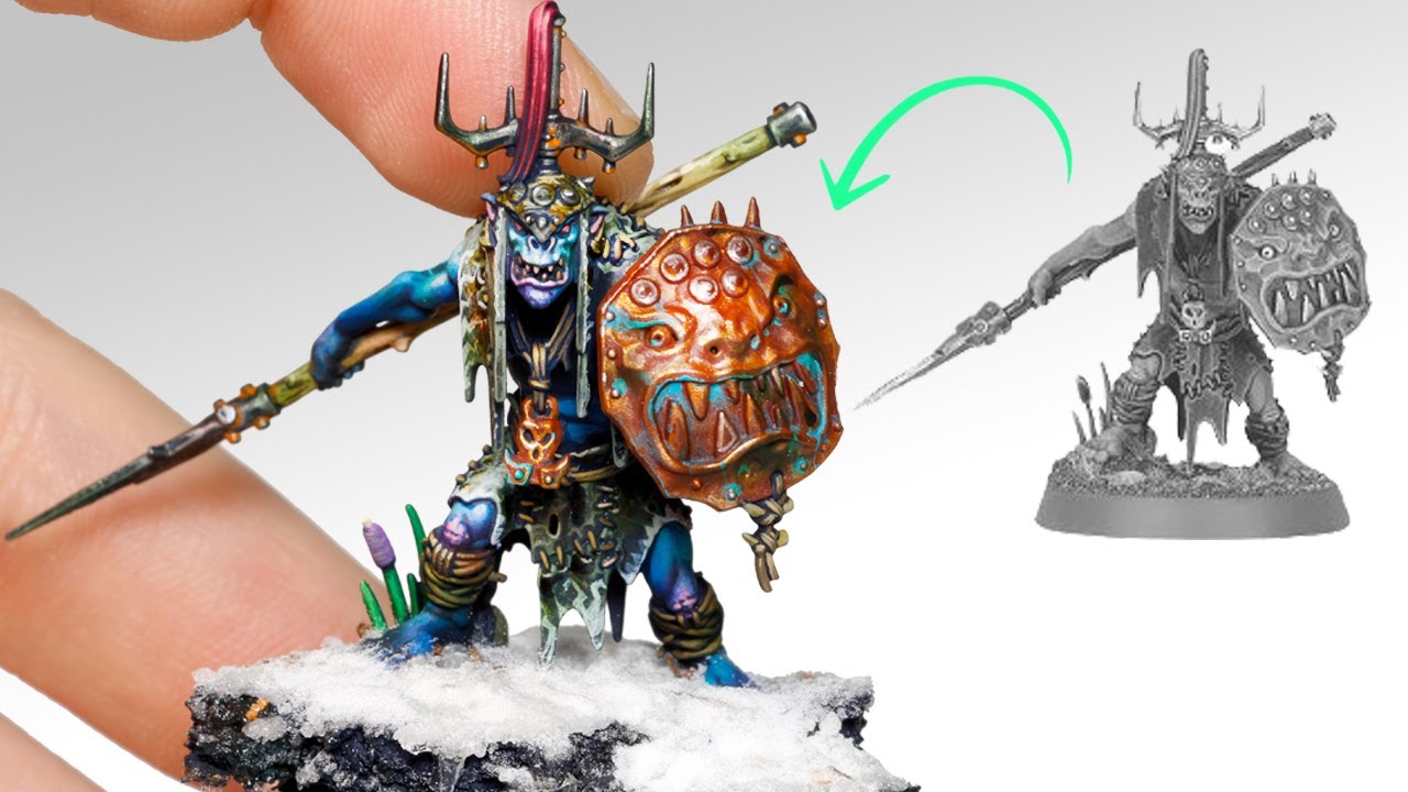 Покраска оррука из Age of Sigmar с помощью макрообъектива | Warhammer Miniatures  Dungeons & Dragons