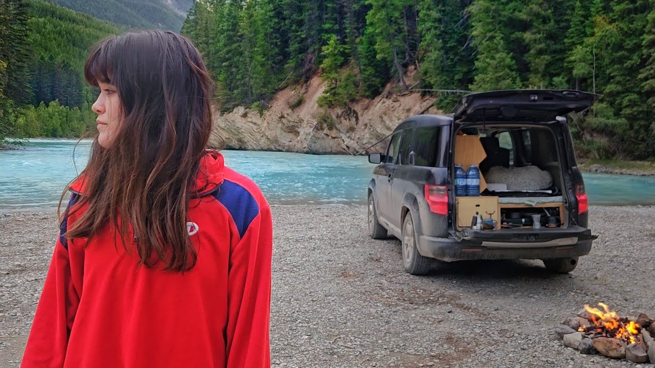 living in my car down by the river