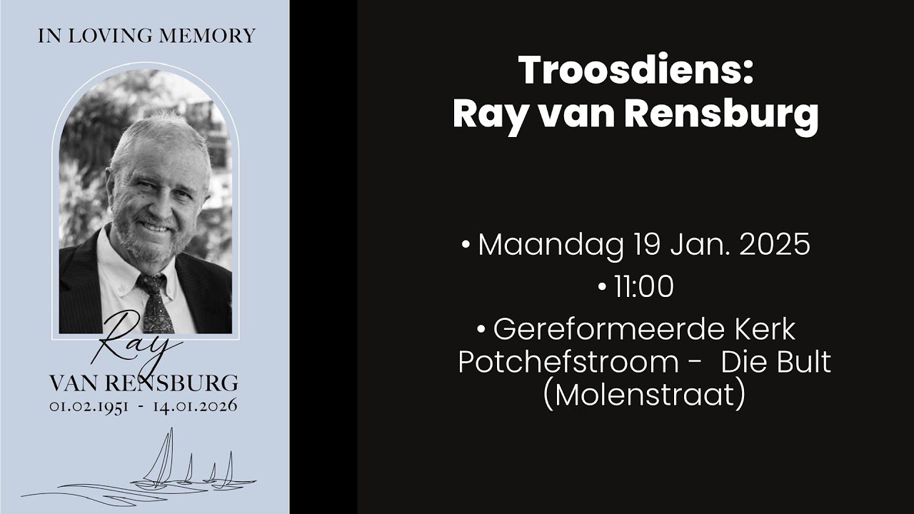 Troosdiens:  Ray van Rensburg