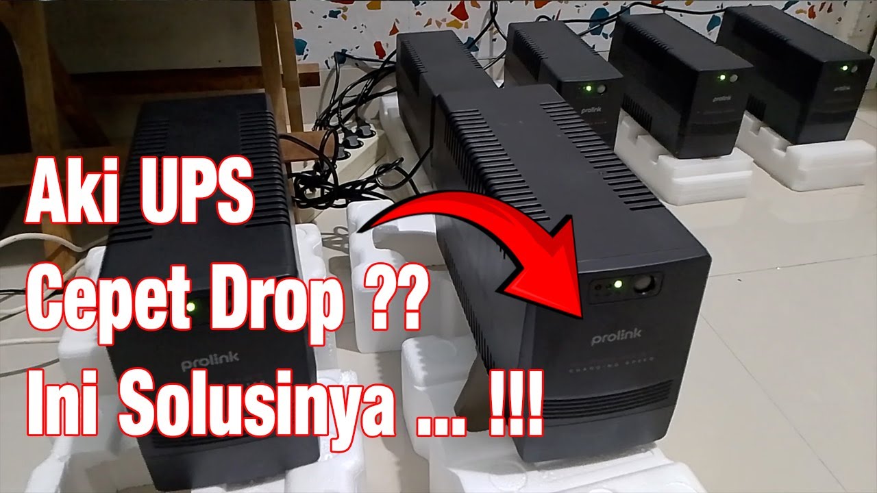 Aki UPS Cepet Drop ?? Ini Solusinya .. !!! #prolink #upsc #baterai #emergency #drop #aki #solusi