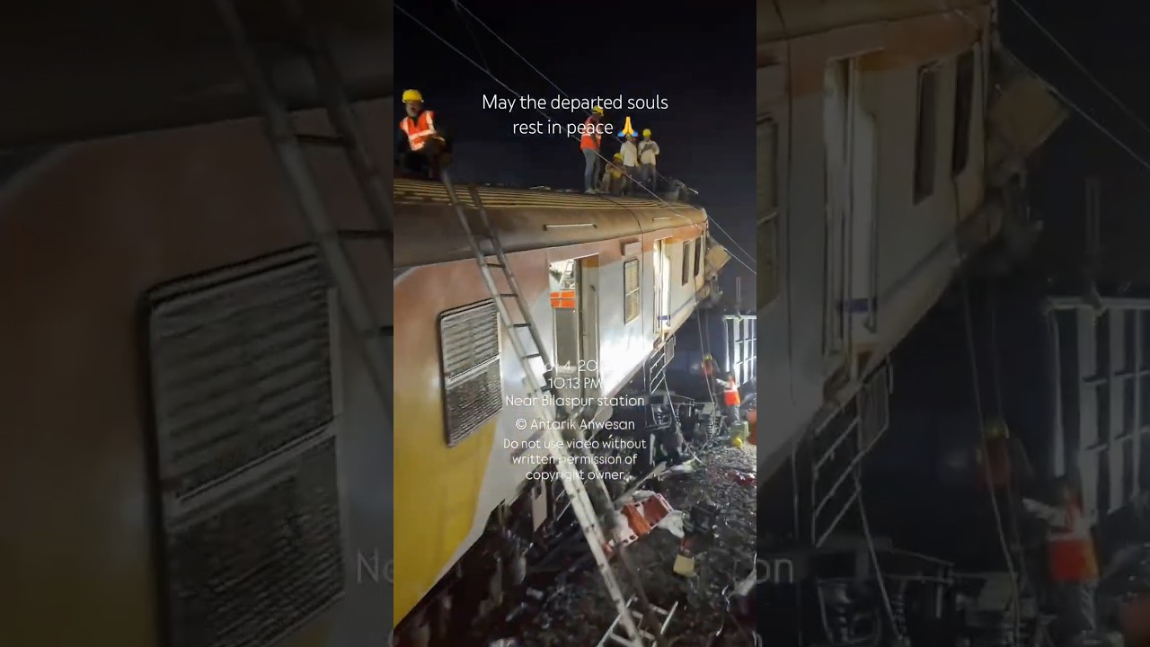Live Visuals: Bilaspur train accident (Nov 4, 2025)