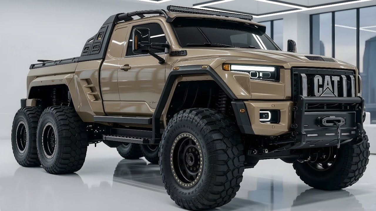 Самый безумный в мире пикап 6х6? Монстр-трак CAT Vortex с двигателем V12!
