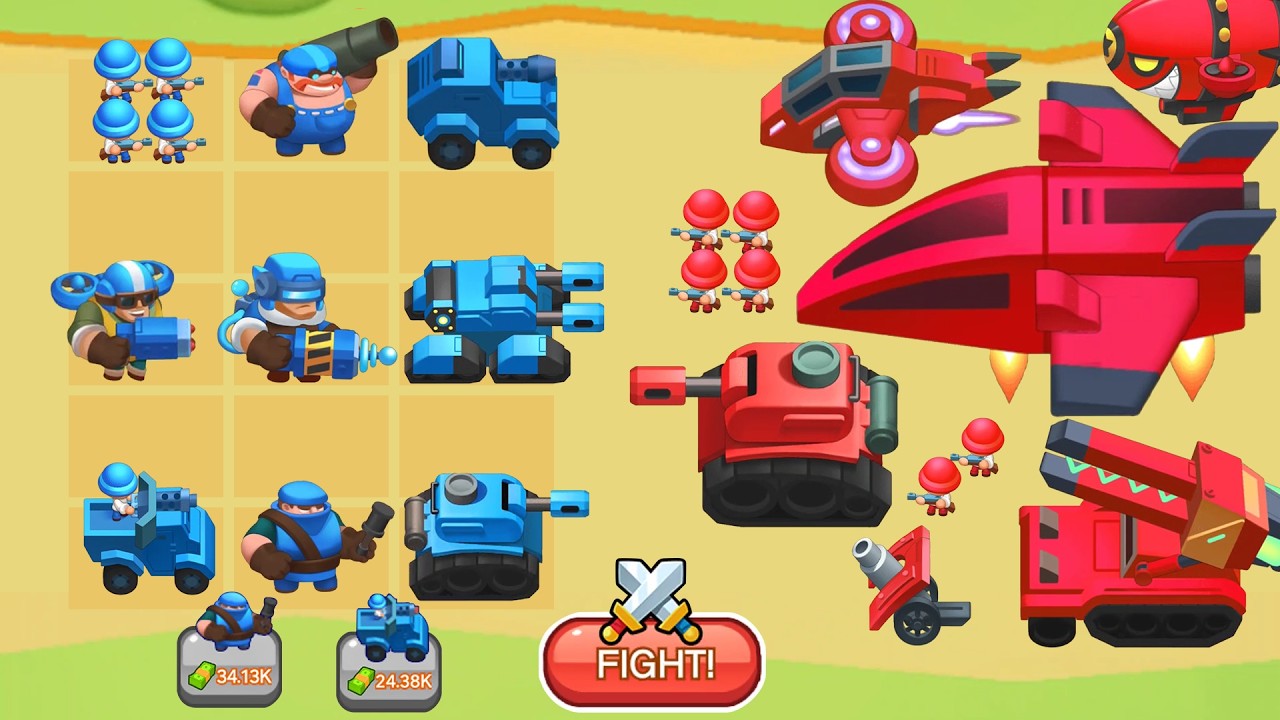 MERGE ARMY WORLD WAR 2 - Monster Tank Evolution, Merge Master Strategy Games!
