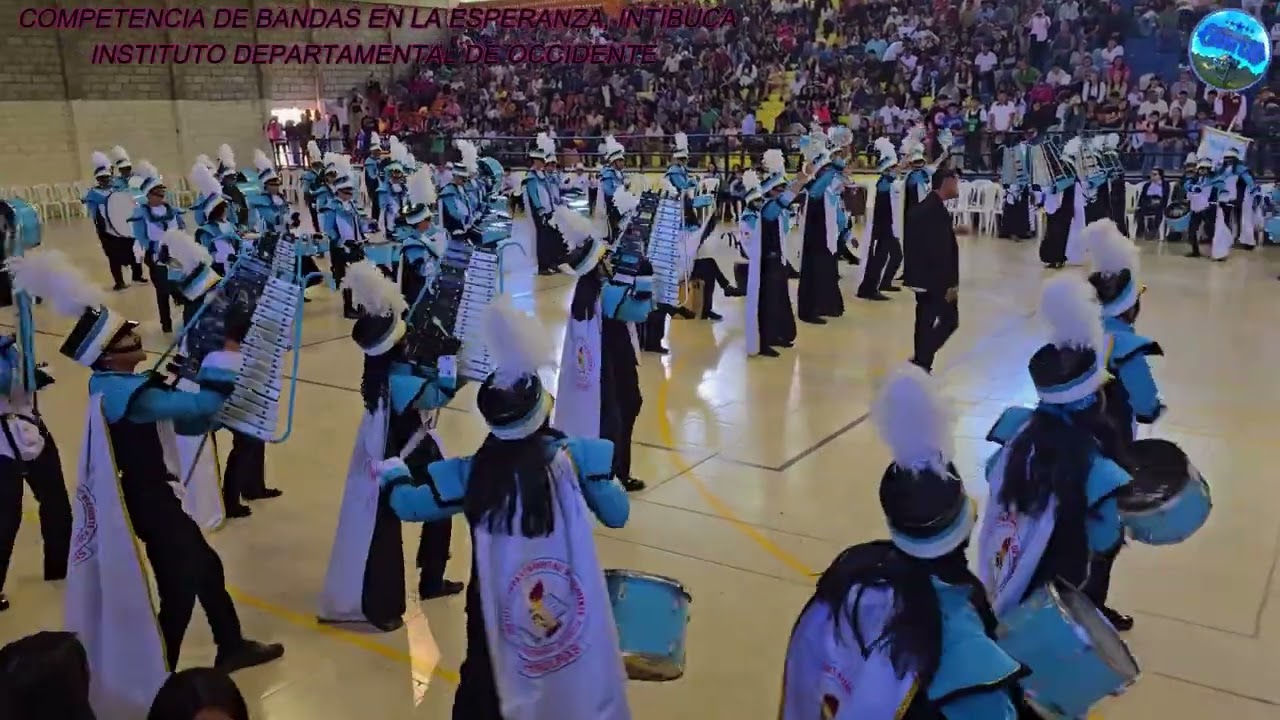 Presentación Banda de Guerra IDO en la Competencia de Bandas en la Esperanza, Intibucá 2025.