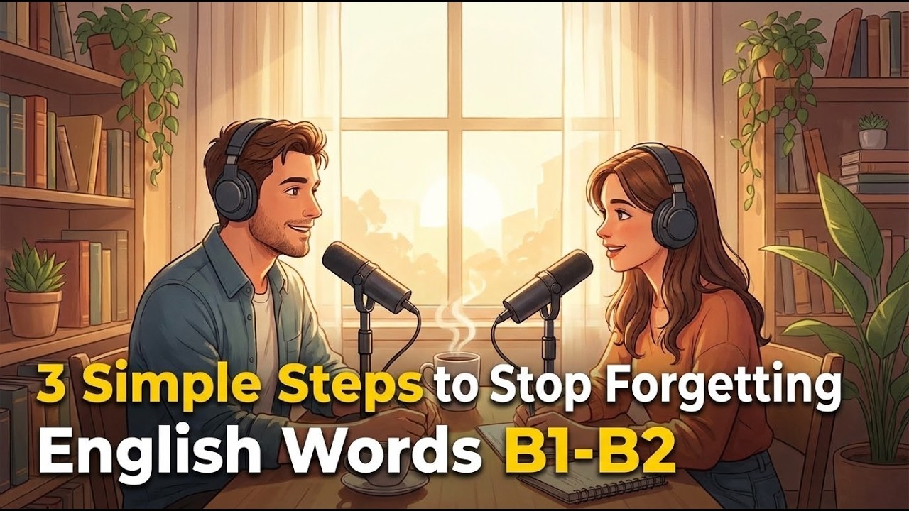 3 Simple Steps to Stop Forgetting English Words| English podcast