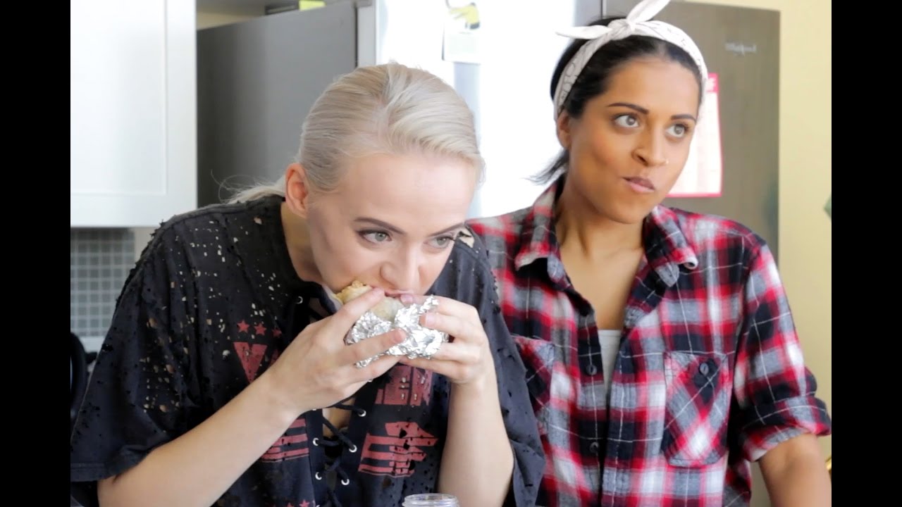 CHIPOTLE CHALLENGE // Lilly Singh & Madilyn Bailey