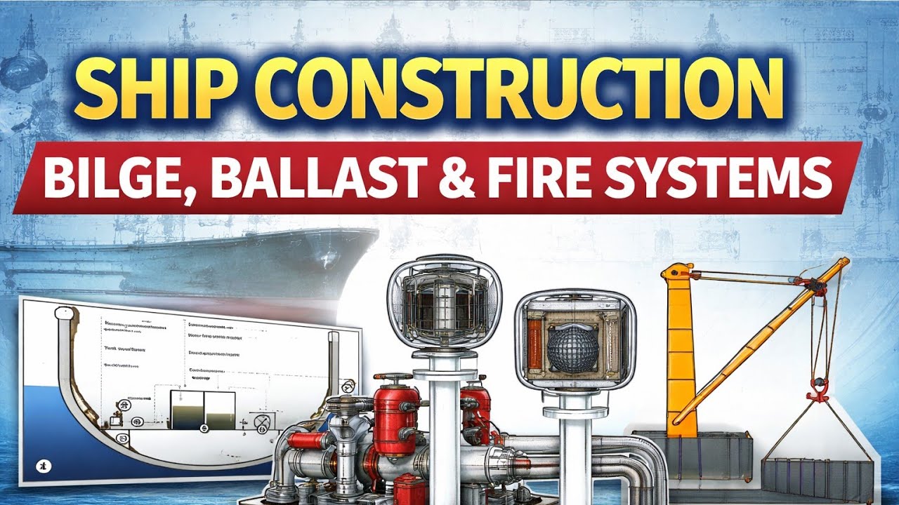 Ship Cargo Gear, Bilge Ballast & Fire Systems Explained | Deck Equipment & Safety