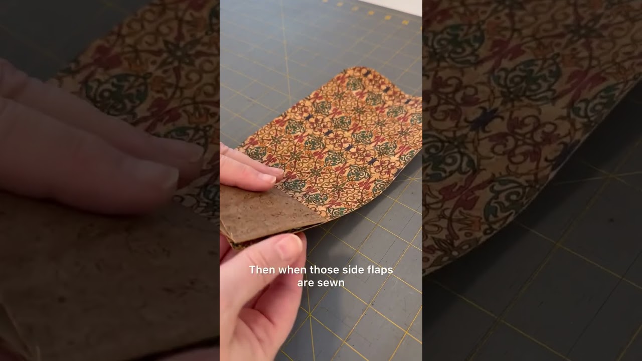 Sew the quickest cork wallet! FREE PATTERN! Kid friendly pattern