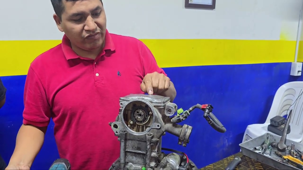 Desarmado de  la culata y cilindro yamaha R15