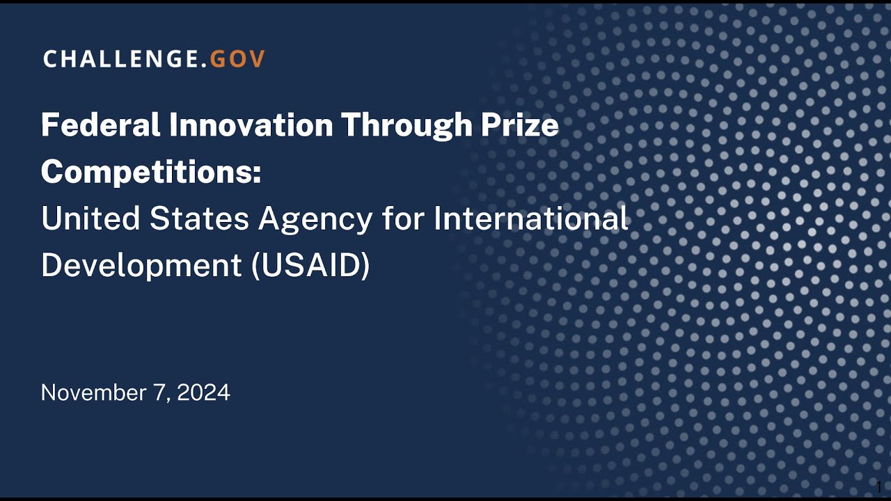 Federal Innovation Through Prize Competitions - U.S. Agency for International Development (USAID)